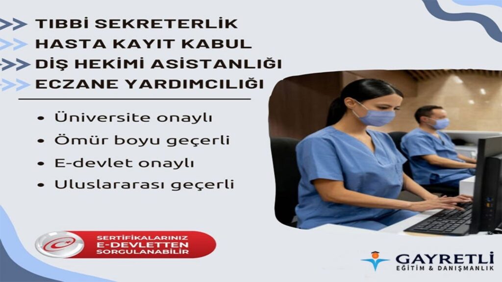 Tıbbi Sekreterlik Hasta Kayıt Kabul Sertifikası